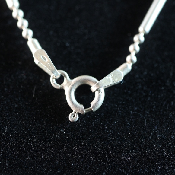 Sterling Silver 925 Ball Bead Chain Necklace - Picture 3 of 4
